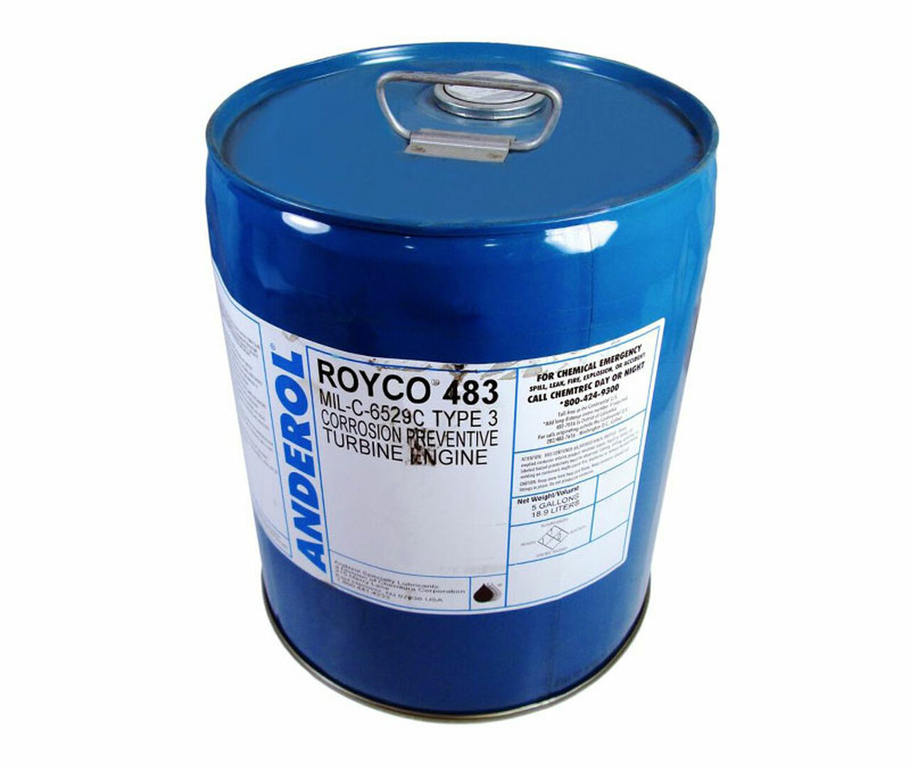 522857 - Royco 483, MIL-C-6529, Aviation Preservative Oil - 5 Gallon Pail