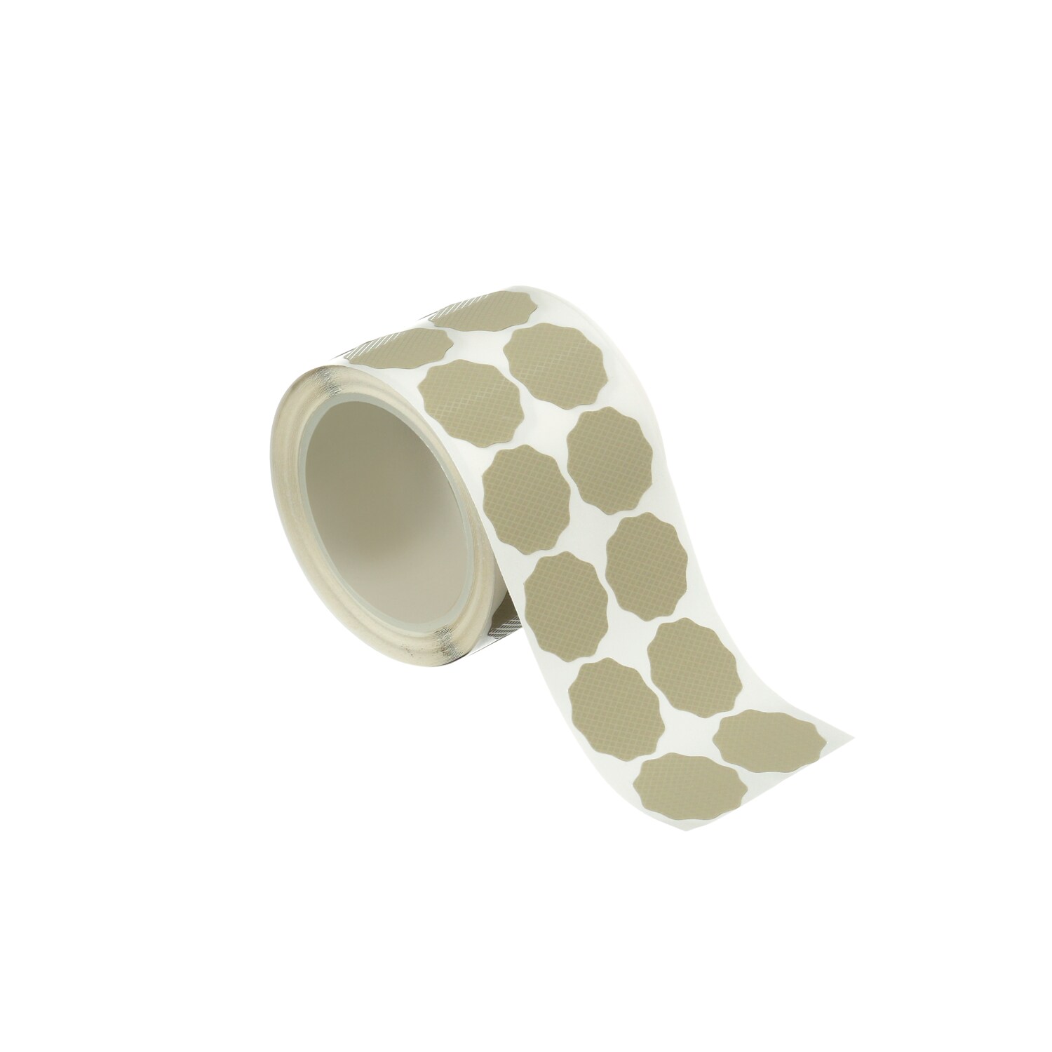 7100325121 - 3M Finesse-it PSA Film Disc Roll 468LA, A3 3MIL, 1-3/8 in x NH, Scallop, Die 143S, 500 Discs/Roll, 4 Rolls/Case