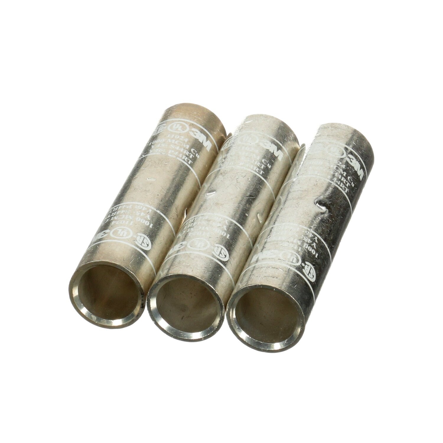 7010398228 - 3M Scotchlok Butt Connector Non-Insulated, 100/bottle, MU14BCX, built-in wire stop for correct positioning, 500/Case