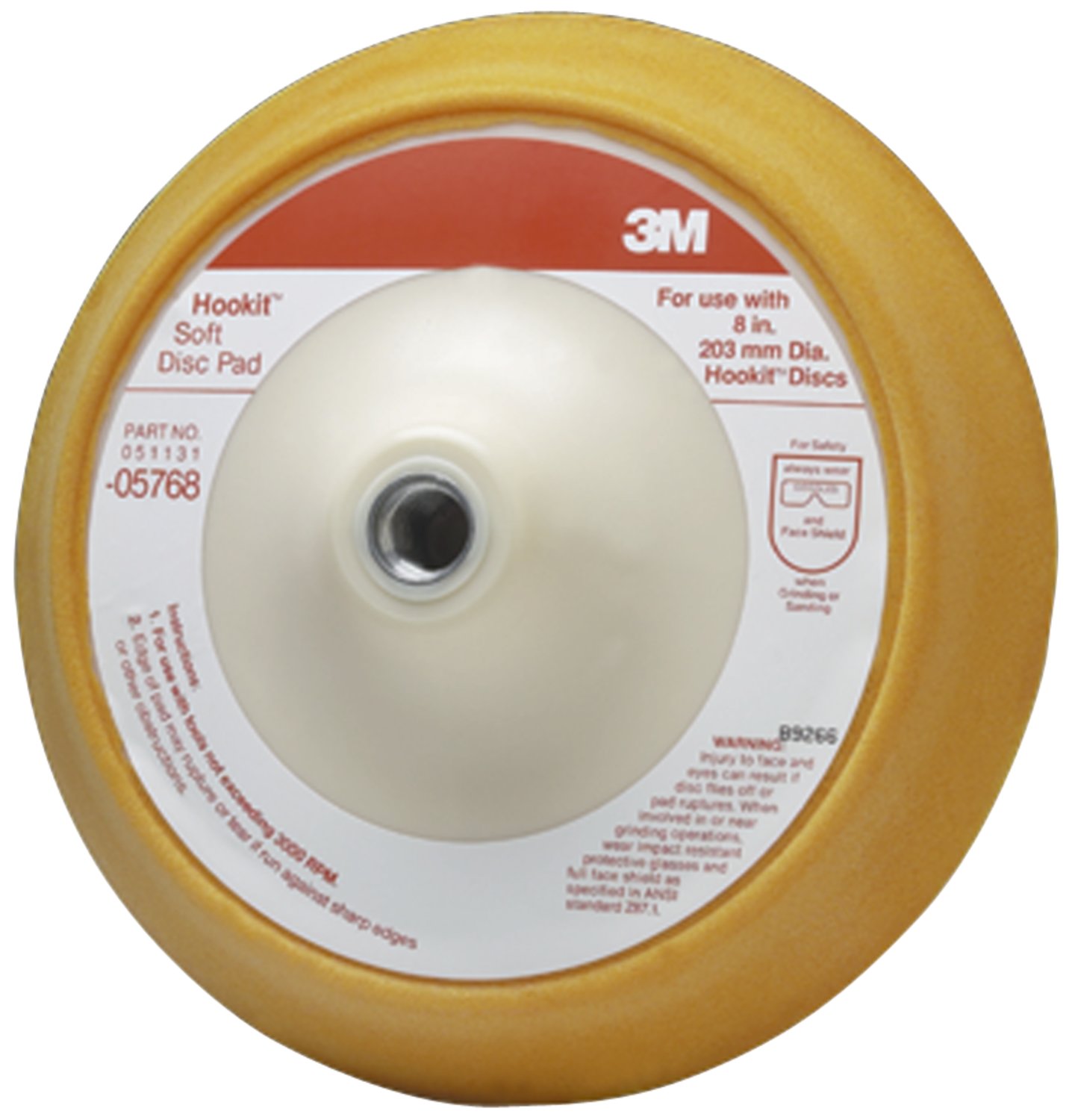 7000045673 - 3M Hookit Soft Abrasive Disc Pad 05768, 8 inch, 1/Case
