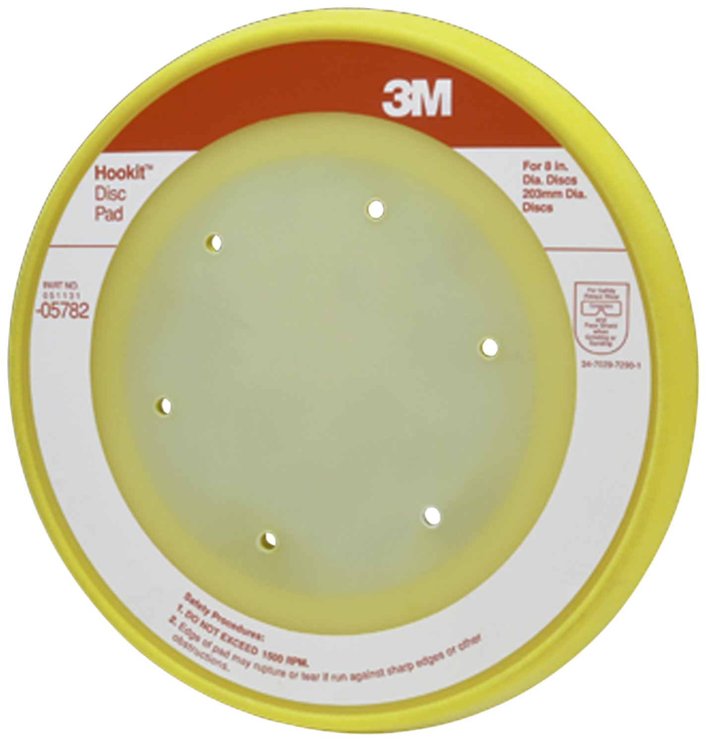 7000119809 - 3M Hookit Abrasive Disc Pad 05782, Dust Free, 8 in, 1/Case