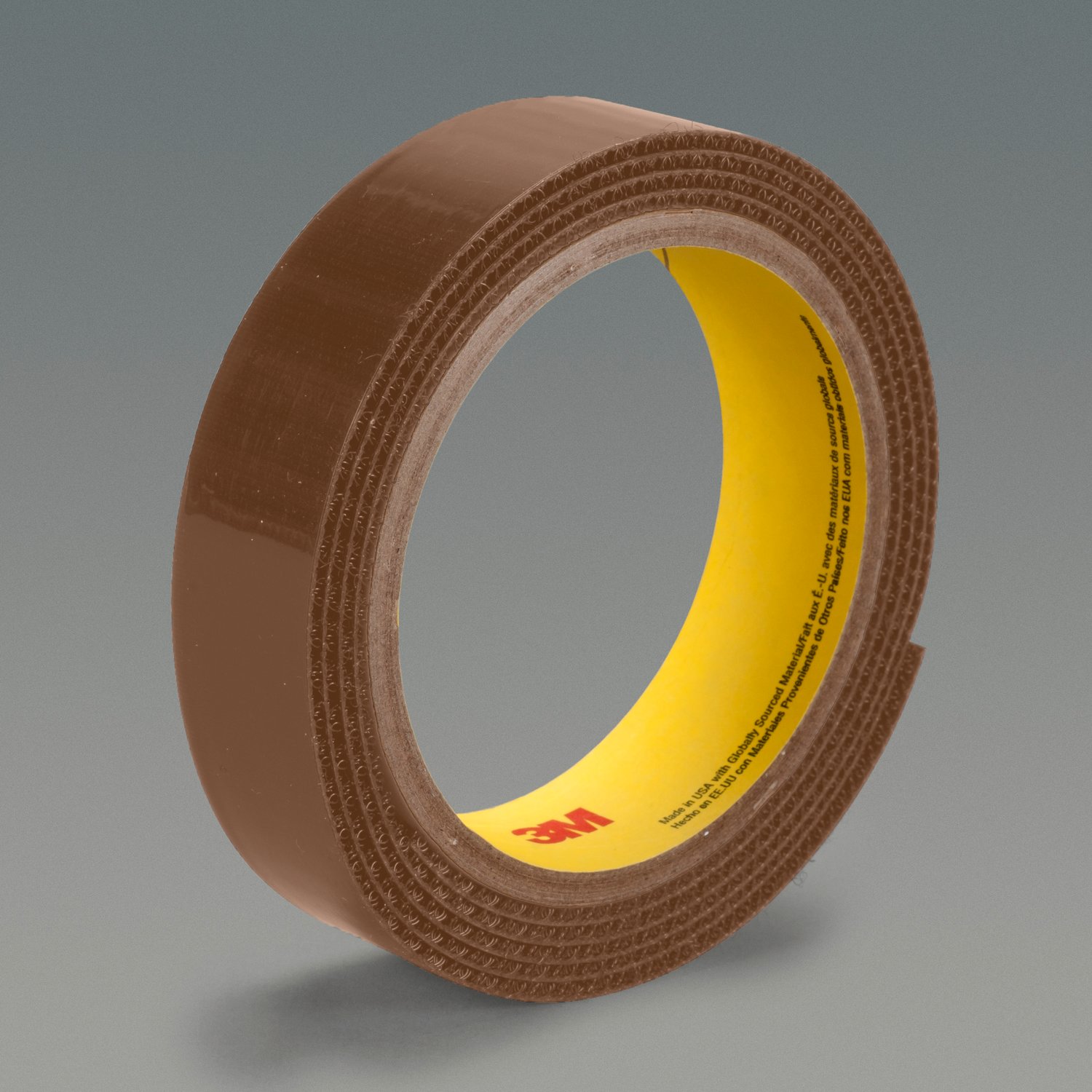 7010312416 - 3M Hook Fastener SJ3402, Cocoa Brown, 4 in x 50 yd, 3 Roll/Case