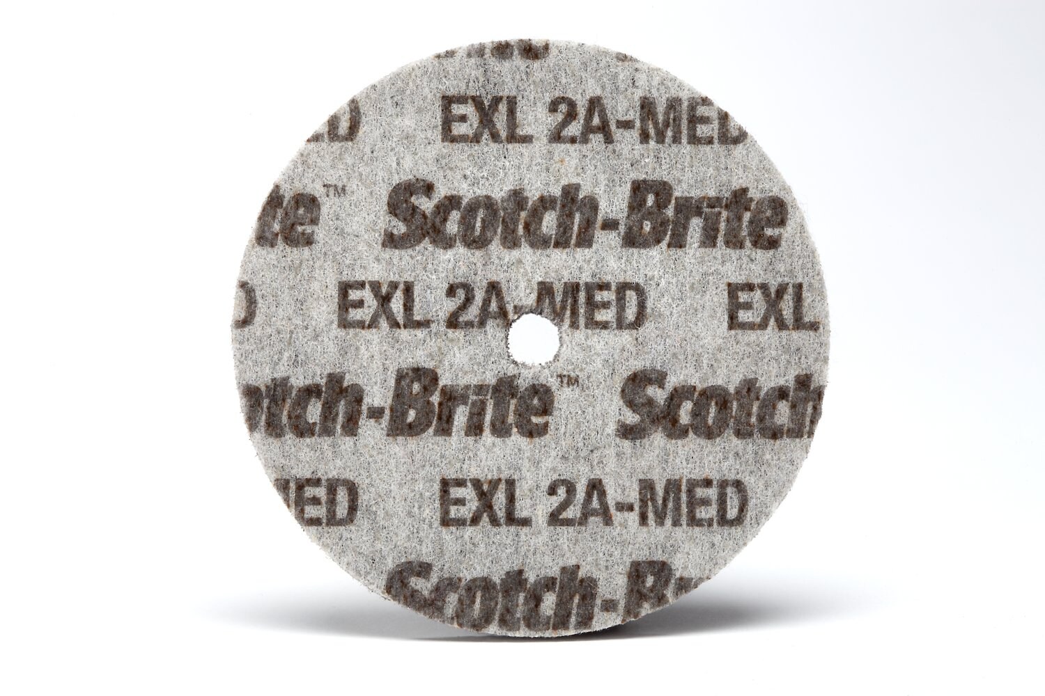 7100188509 - Scotch-Brite EXL Unitized Wheel, XL-UW, 2A Medium, 3 in x 3/8 in x 1/4 in, 10 ea/Case
