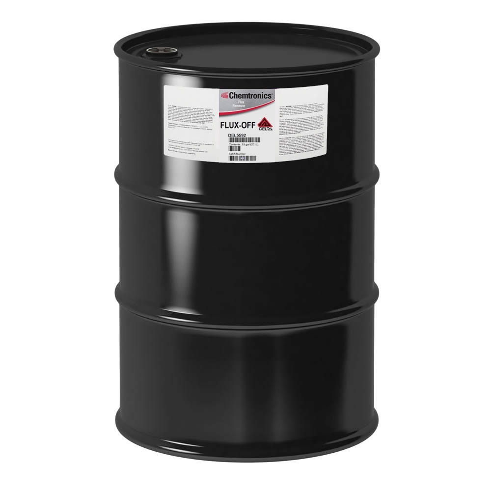 DEL5592 - CHEMTRONICS FLUX OFF DELTA NONFLAMMABLE EXTRA STRENGTH FLUX REMOVER 53GL