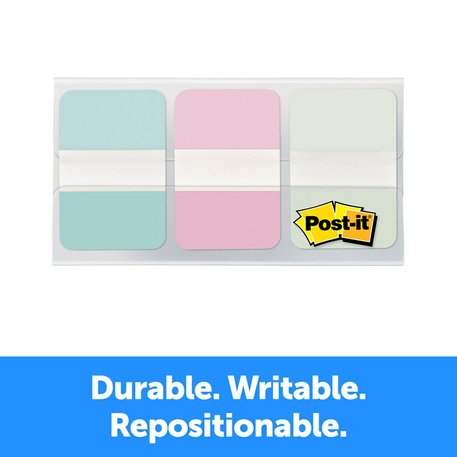 7010410490 - Post-it Durable Tabs, Gradient, 1 in. x 1.5 in. (25.4 mm x 38.1 mm),
36/pack, 24/case