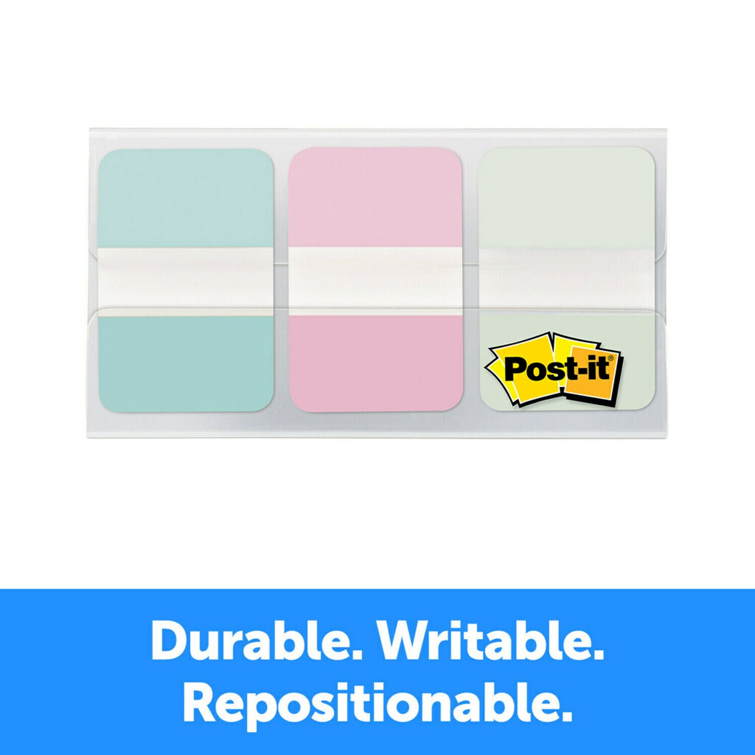 7010410490 - Post-it Durable Tabs, Gradient, 1 in. x 1.5 in. (25.4 mm x 38.1 mm), 36/pack, 24/case