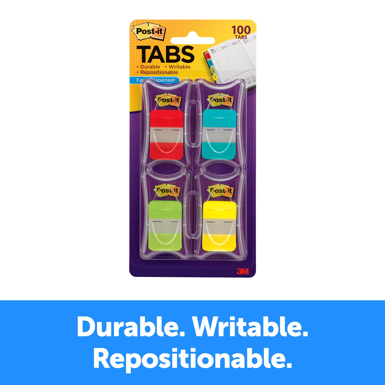 7010369985 - Post-it Tabs 686-RALY, 1 in. x 1.5 in. (25,4 mm x 38,1 mm)