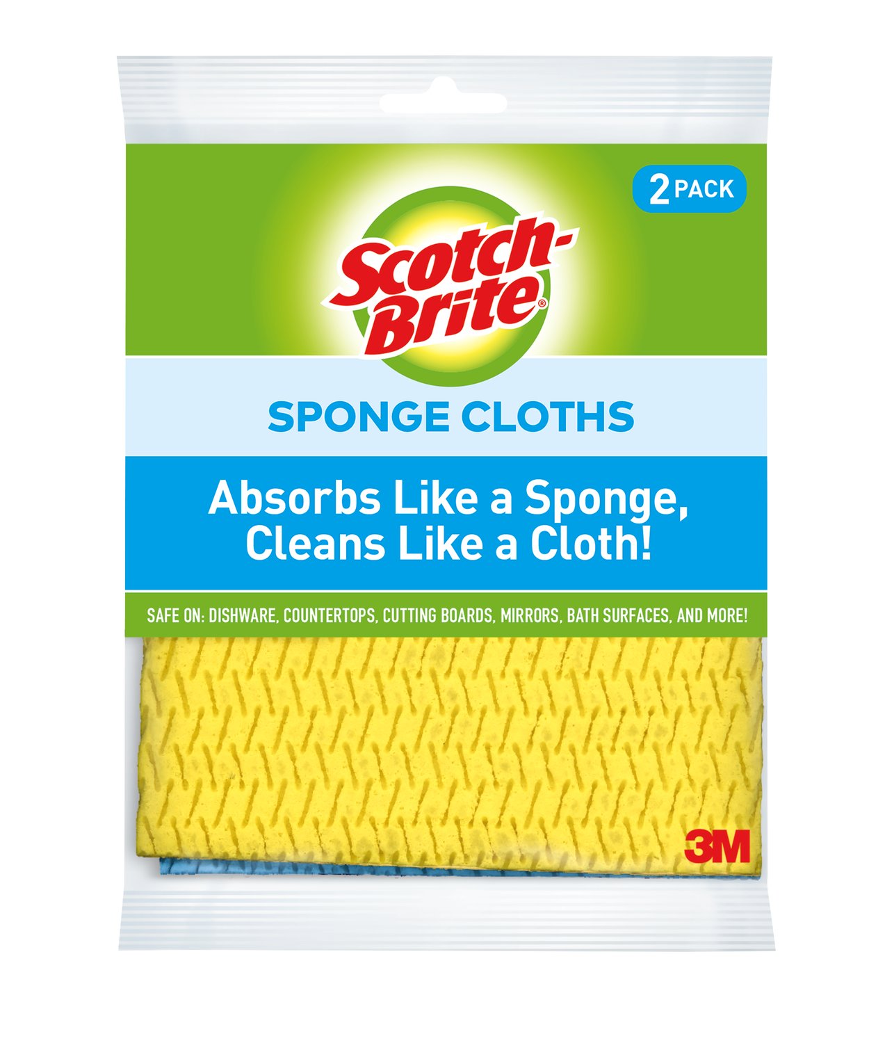 7100202874 - Scotch-Brite Sponge Cloth 9055, 6.8 in x 7.8 in x 0 in (17 cm x 19 cm), 12/2
