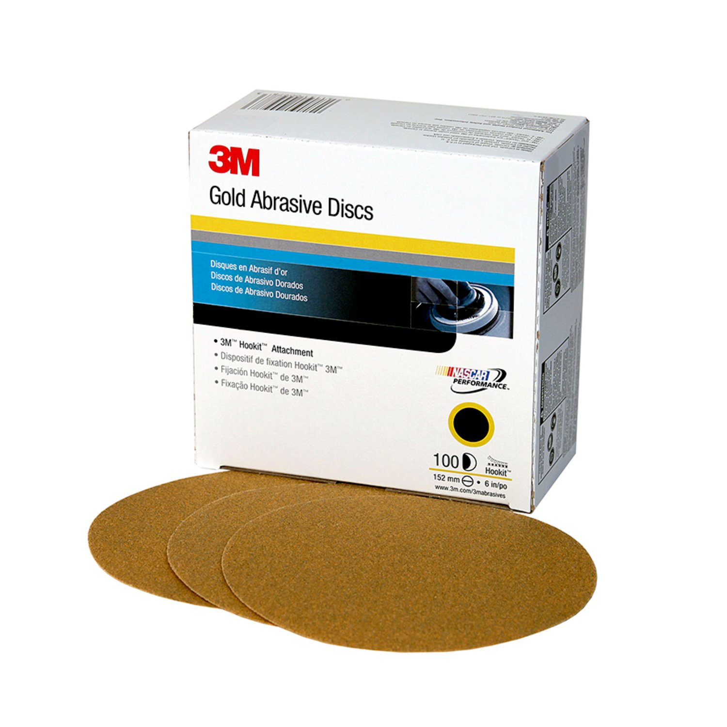 7100030962 - 3M Hookit Gold Disc 236U, 00983, 6 in, P80, 75 discs per carton, 4 cartons per case