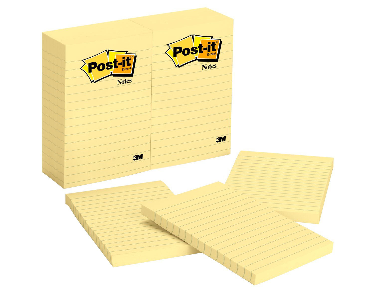 7000042512 - Post-it Notes 660, 4 in x 6 in (10.16 cm x 15.24 cm) Canary Yellow
Lined
