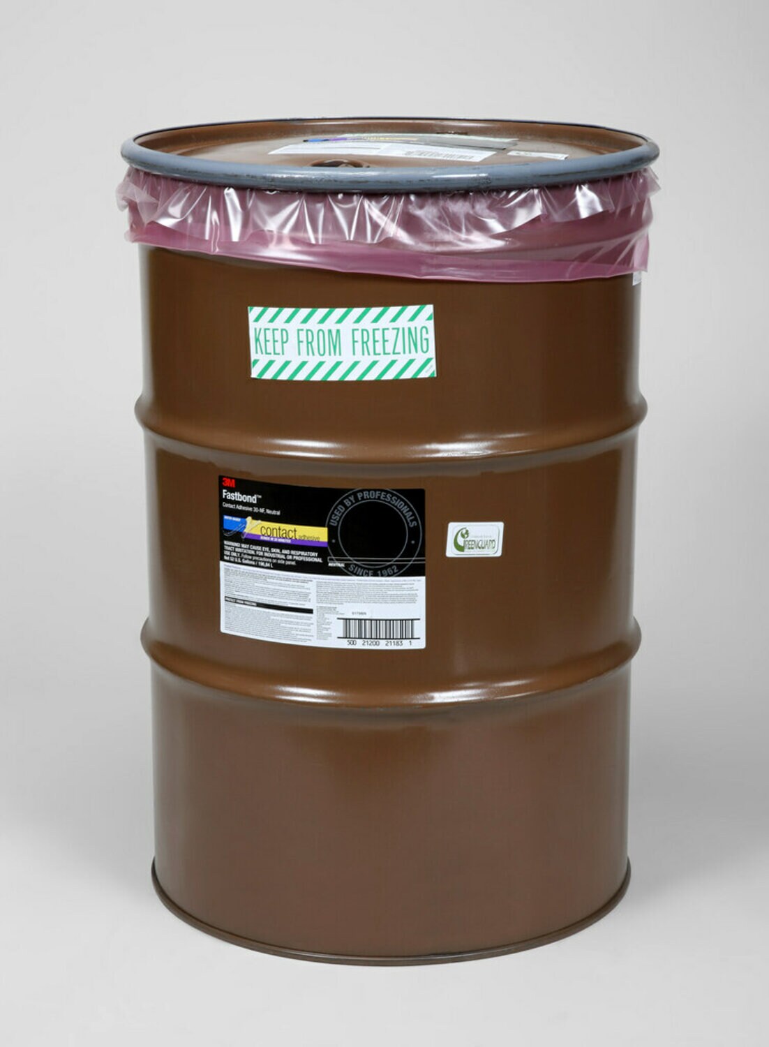 7000121382 - 3M Fastbond Contact Adhesive 30NF, Neutral, 55 Gallon Open Head (52 Gallon Net), Drum