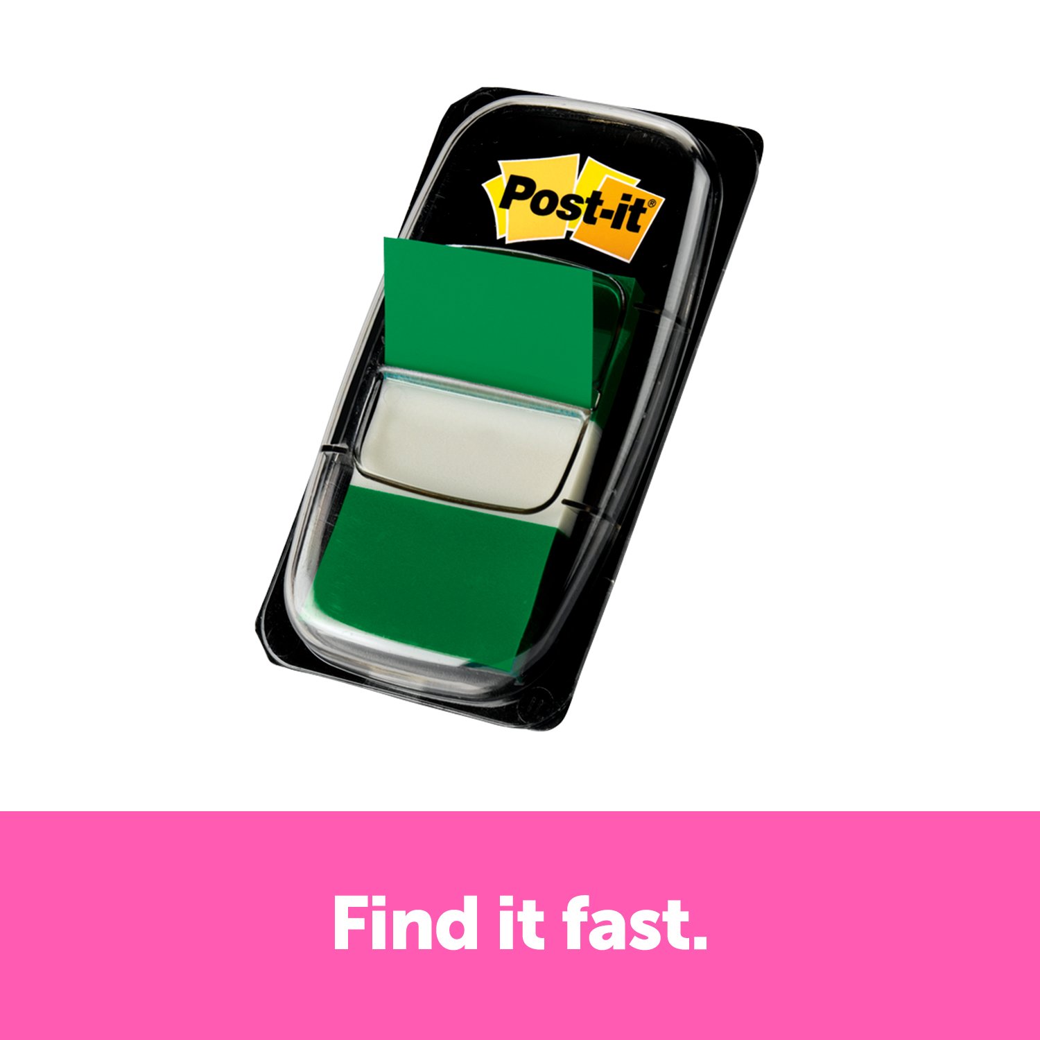 7010340471 - Post-it Flags 680-GN12, 1 in. x 1.7 in. (25,4 mm x 43,2 mm) Green