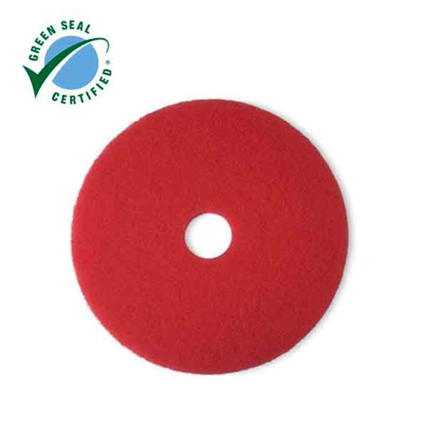 7000120643 - 3M Red Buffer Pad 5100, 24 in, 5/Case