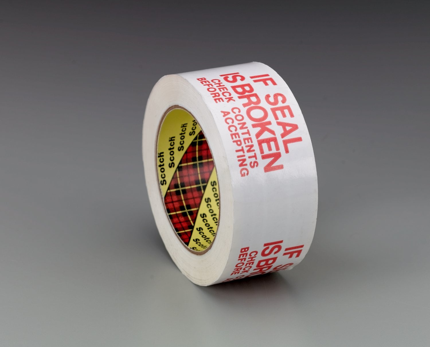 7010373665 - Scotch Printed Message Box Sealing Tape 3771, White, 48 mm x 914 m, 6/Case