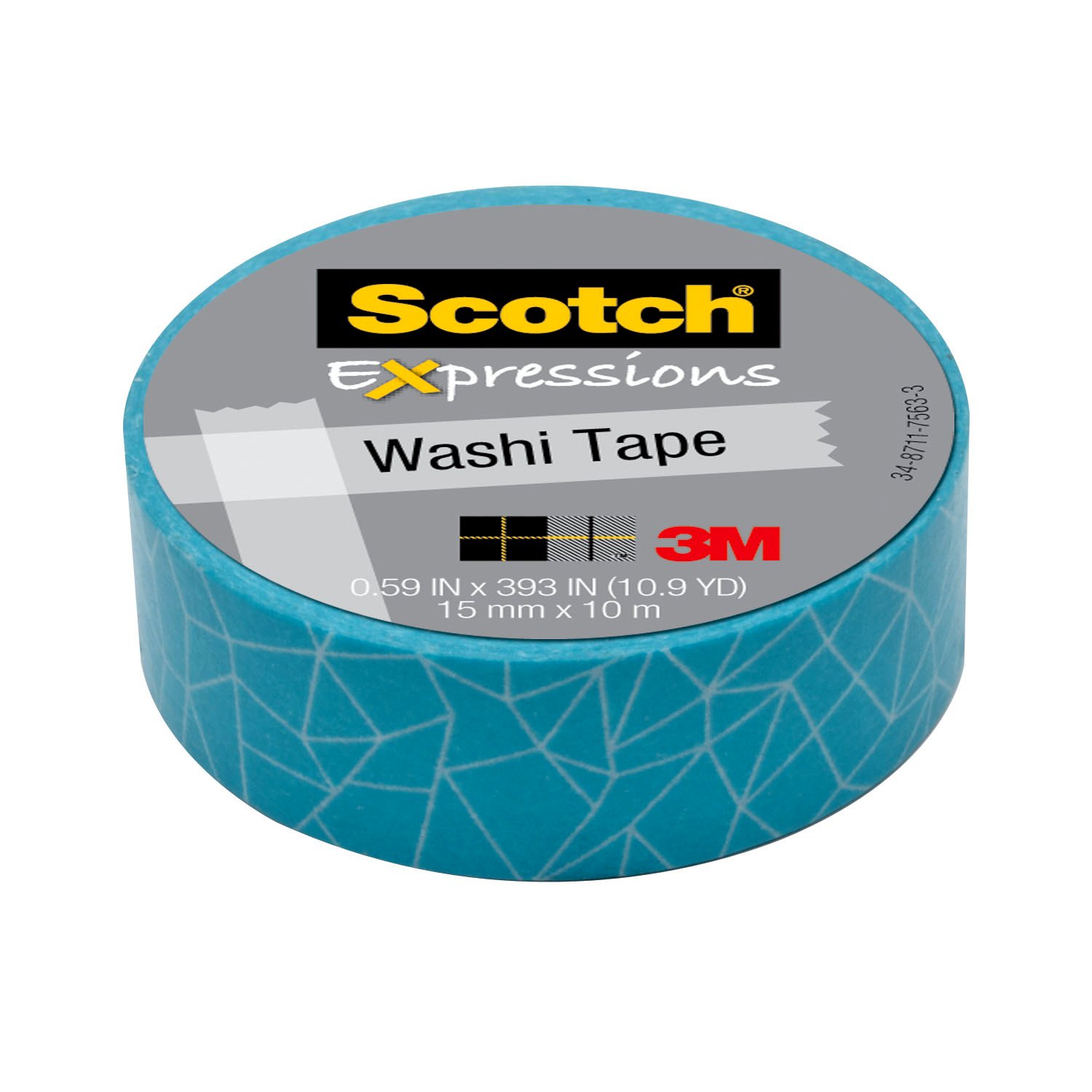 7000048139 - Scotch Expressions Washi Tape C314-P28, .59 in x 393 in (15 mm x 10 m)
Cracked