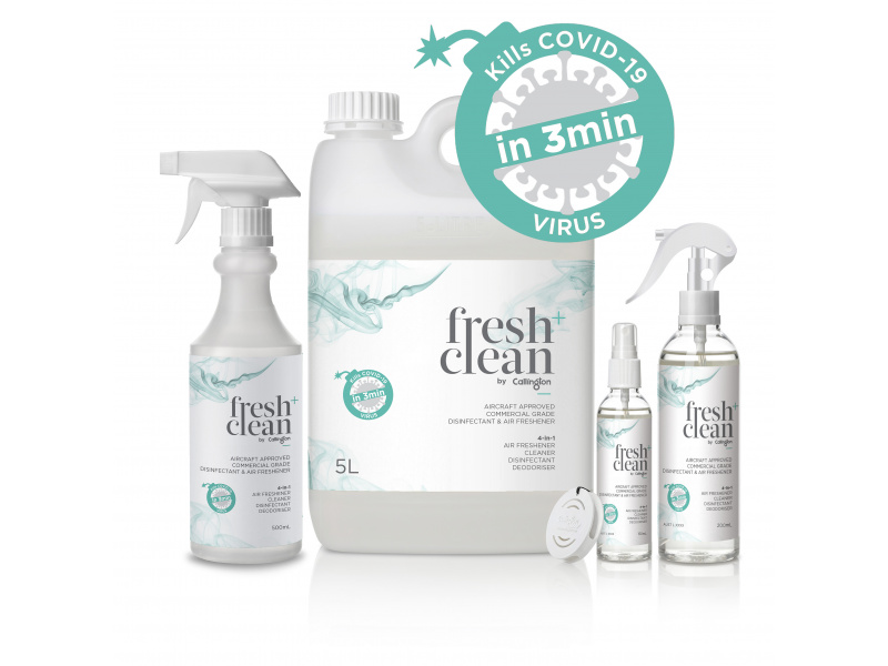 5000G/150 - CALLINGTON FRESH+CLEAN 4-IN-1 - AIRCRAFT CLEANER DISINFECTANT DEODORISER - 150ML PC