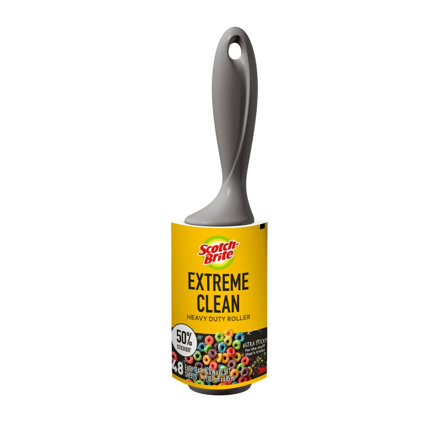 7100303444 - Scotch-Brite Extreme Clean Lint Roller 830RS-48, 4.0 in x 22.5 ft (10.1 cm x 6.85 m), 6/1