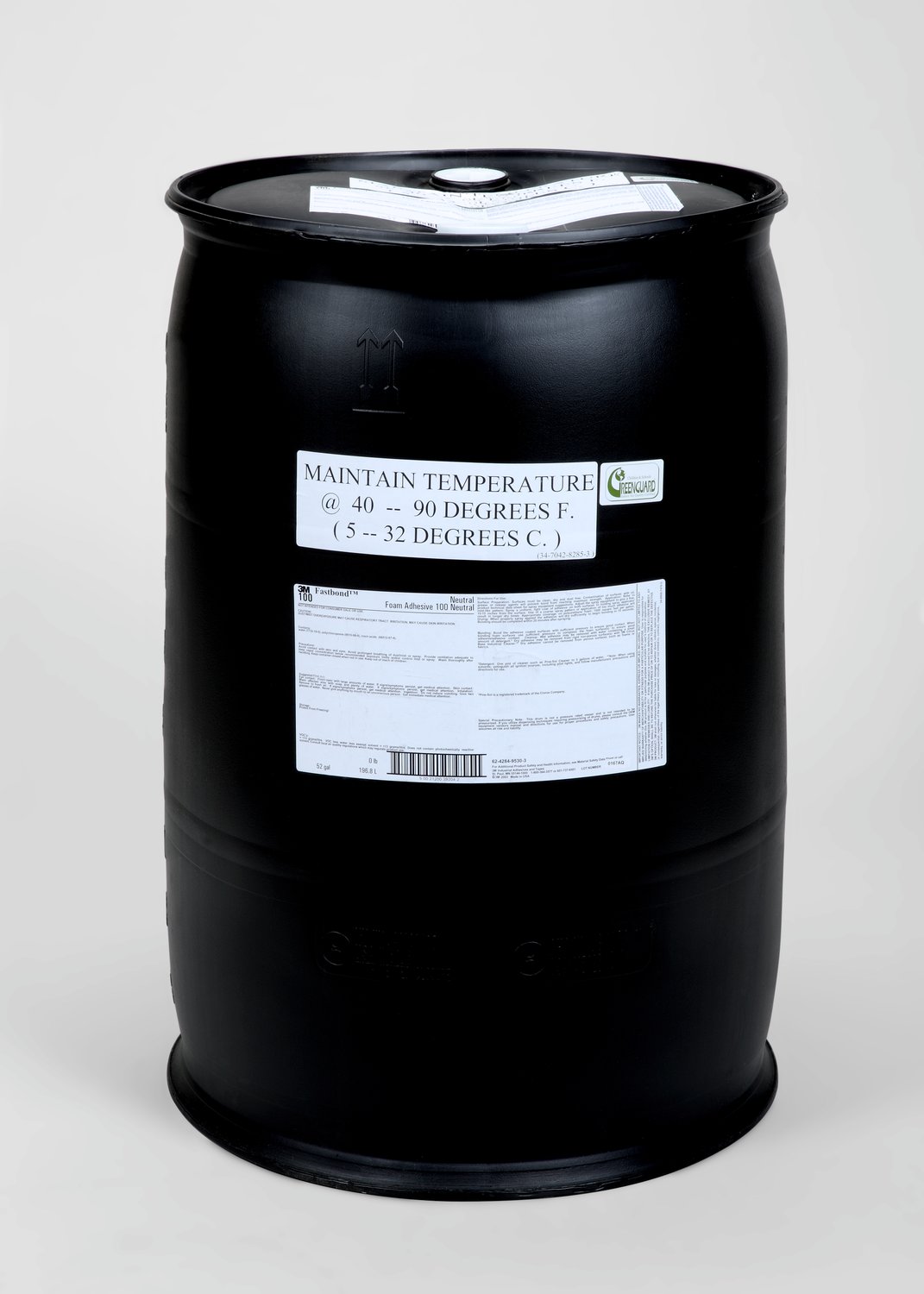 7010367660 - 3M Fastbond Foam Adhesive 100NF, Neutral, 55 Gallon Metal Open Head (52 Gallon Net), Drum