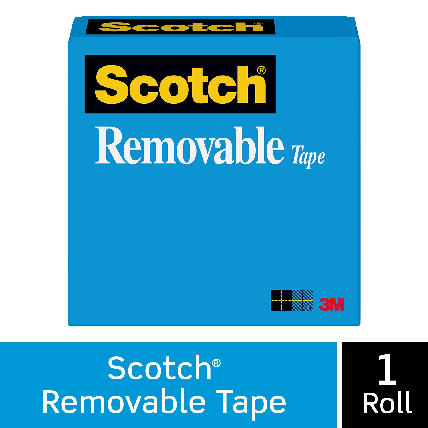 7010314399 - Scotch Removable Tape 811, 1/2 in x 1296 in Boxed
