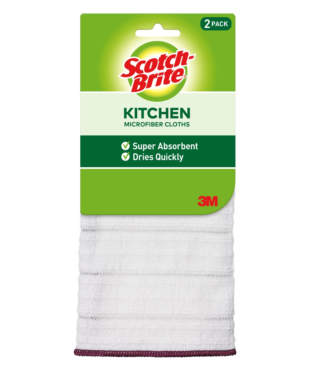 7100195460 - Scotch-Brite Premium Microfiber Kitchen Cloth, 2/Pack, 12 Pack/Case