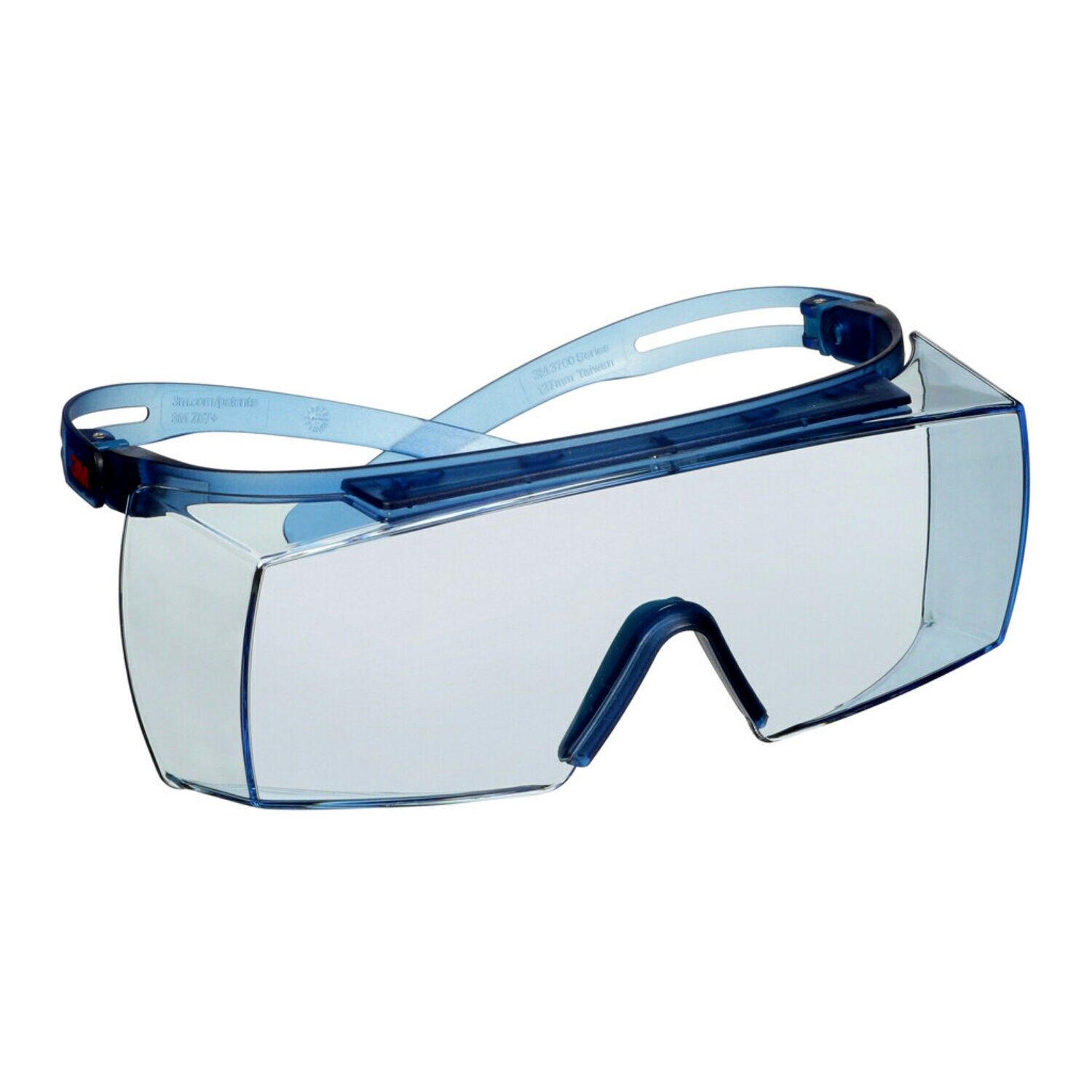 7100221209 - 3M SecureFit 3700 Series, SF3704SGAF-BLU, Blue Temples, Scotchgard Anti-Fog Coating, Light Blue OTG AF-AS lens 10 ea/Case
