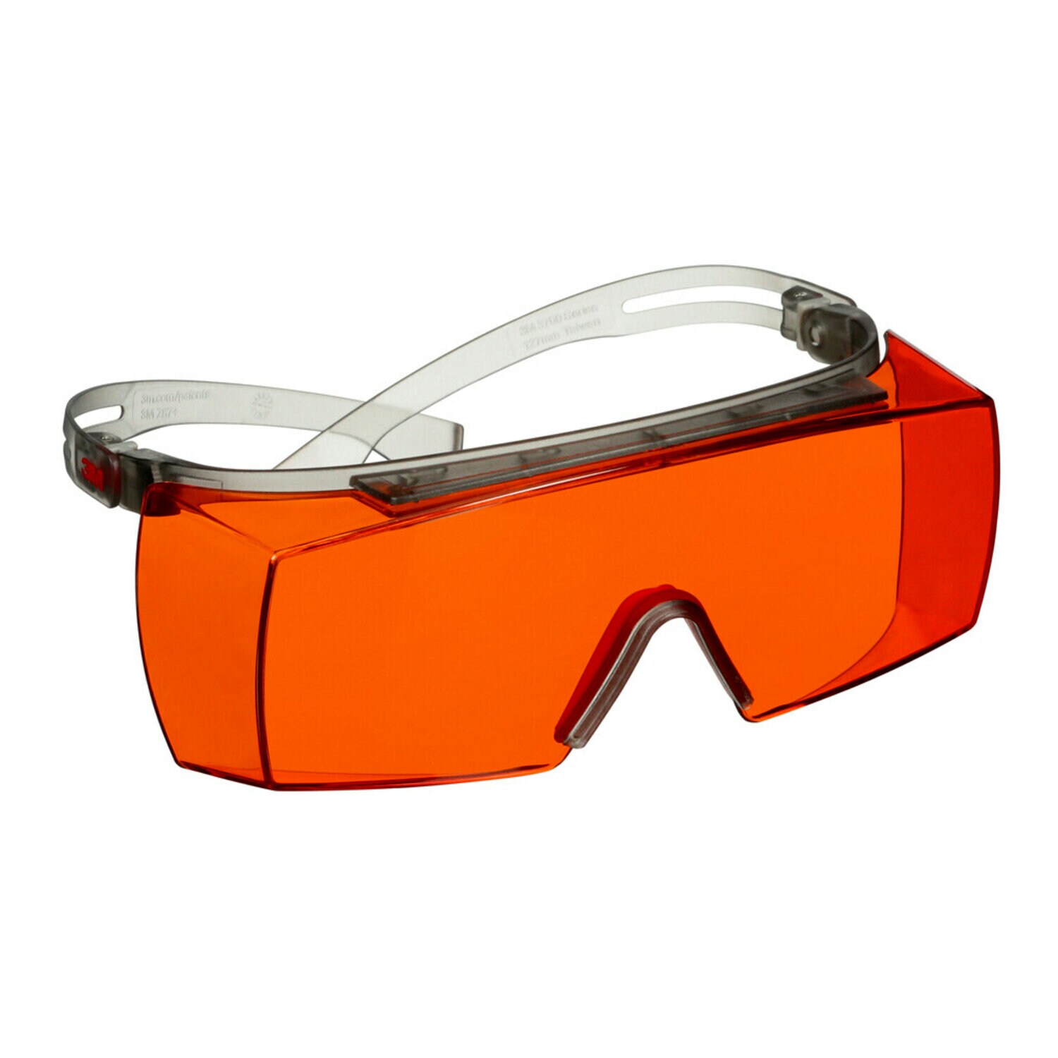 7100221021 - 3M SecureFit 3700 Series SF3706AS-GRY, Gray Temples, Orange OTG Anti- Scratch Lens, 10 ea/Case