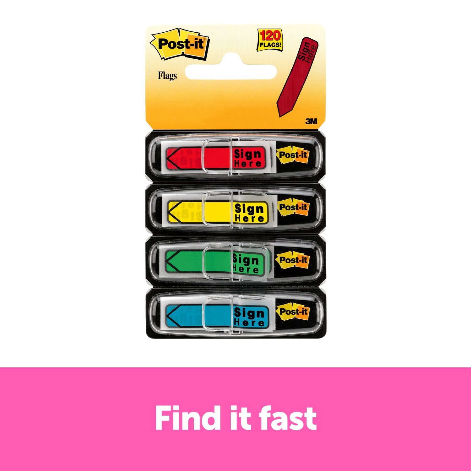 7000002254 - Post-it Flags 684-SH, .47 in. x 1.7 in.