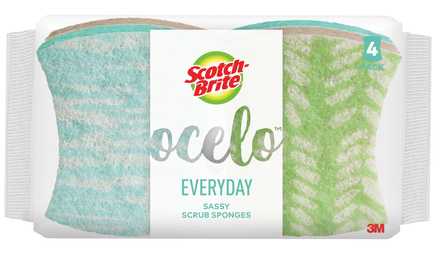 7010333472 - Scotch-Brite ocelo No Scratch Scrub Sponges LD4, 8/4
