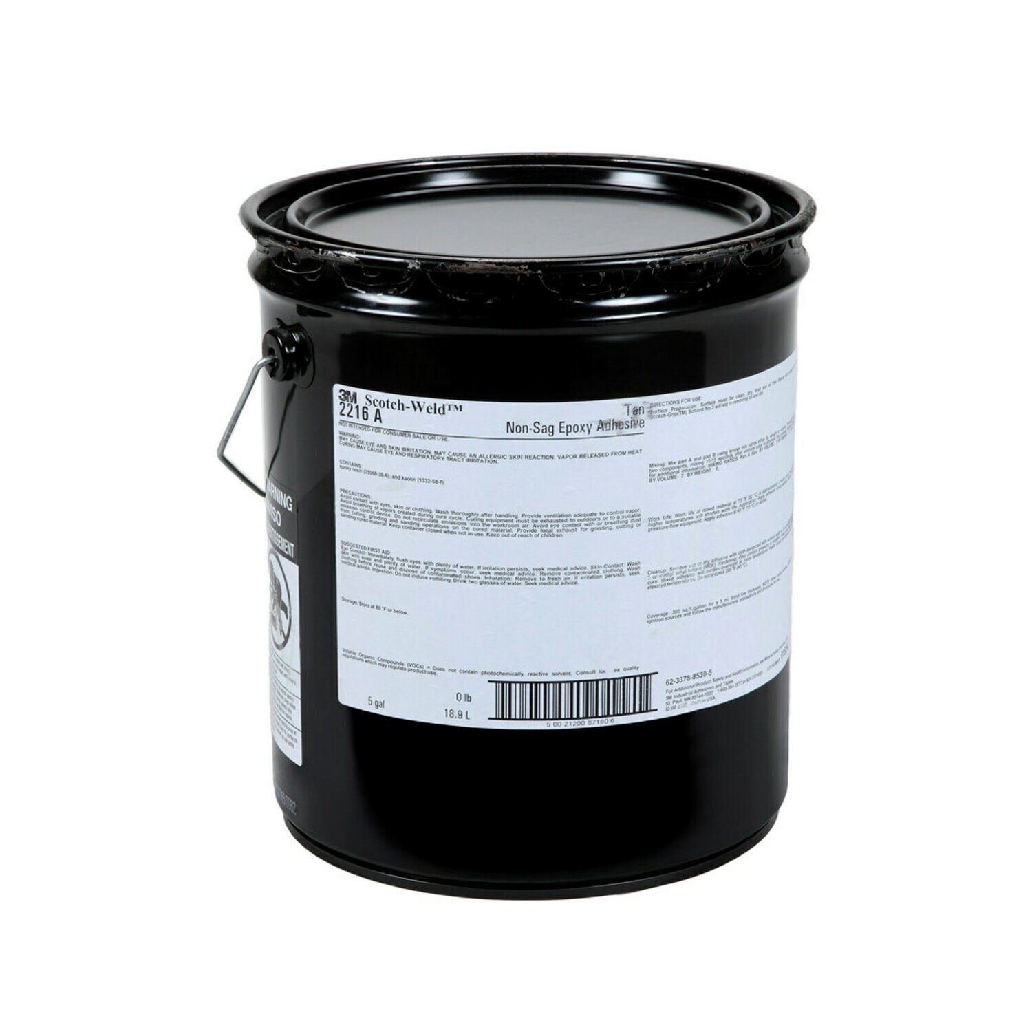 7010367414 - 3M Scotch-Weld Epoxy Adhesive 2216NS, Tan, Part A, 5 Gallon (Pail), Drum