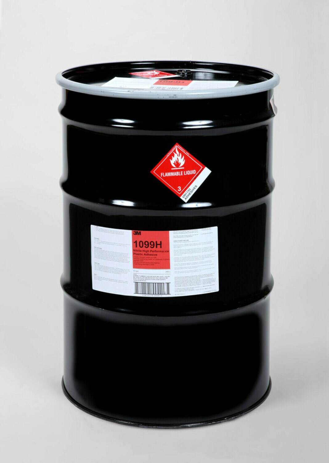 7010309716 - 3M Nitrile High Performance Plastic Adhesive 1099, Tan, 55 Gallon Agitator (54 Gallon Net), Drum