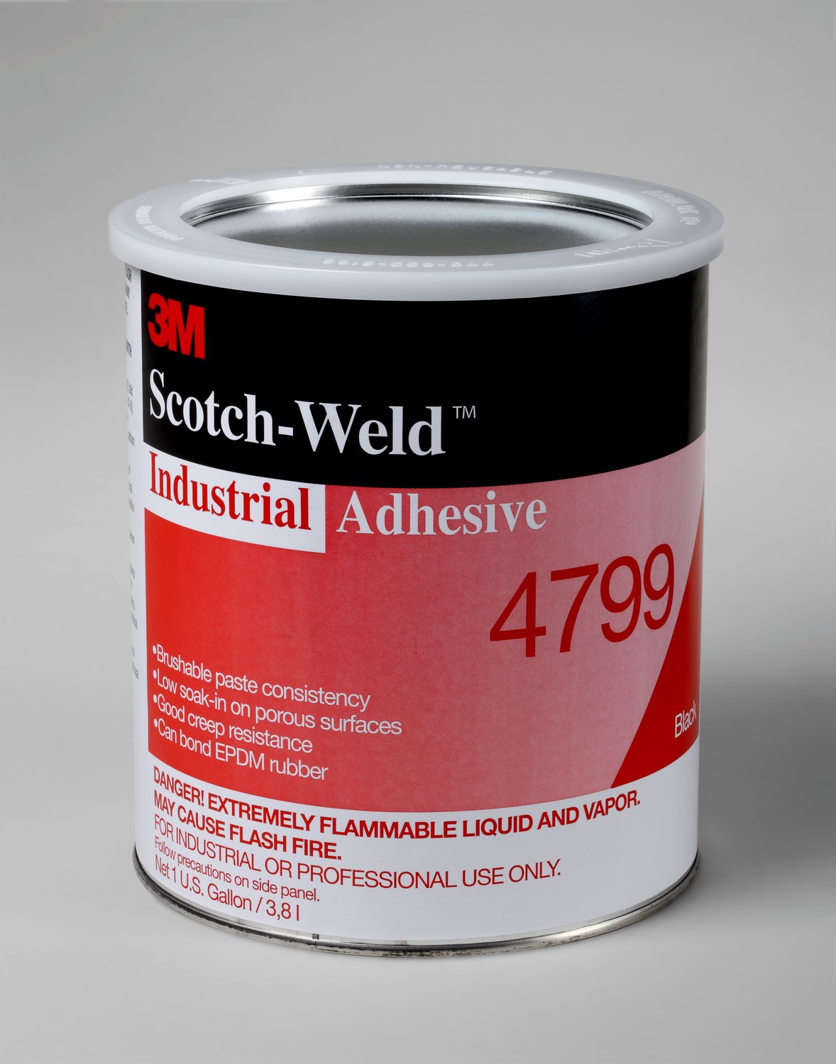 7000000927 - 3M Industrial Adhesive 4799, Black, 1 Gallon, 4 Can/Case