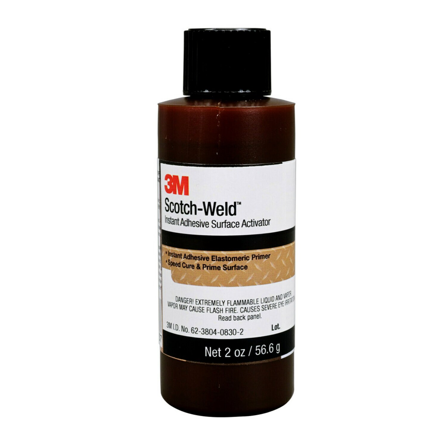 7000046525 - 3M Scotch-Weld Instant Adhesive Surface Activator, Light Amber, 2 fl oz, 6 Bottles/Case