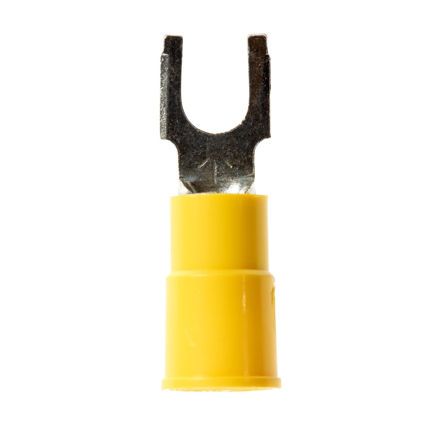7000133647 - 3M Highland Vinyl Insulated Block Fork Terminal BFV10-8Q, AWG 12-10, 25/bag, 10 Bags/Case