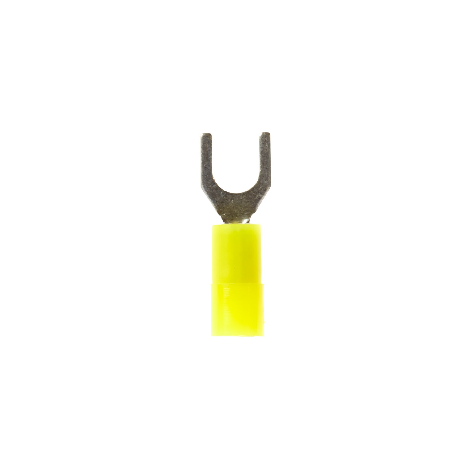 7100165002 - 3M Nylon Insulated Brazed Seam Ring Tongue Terminal, 10-8-WN, standard-style ring tongue fits around the stud