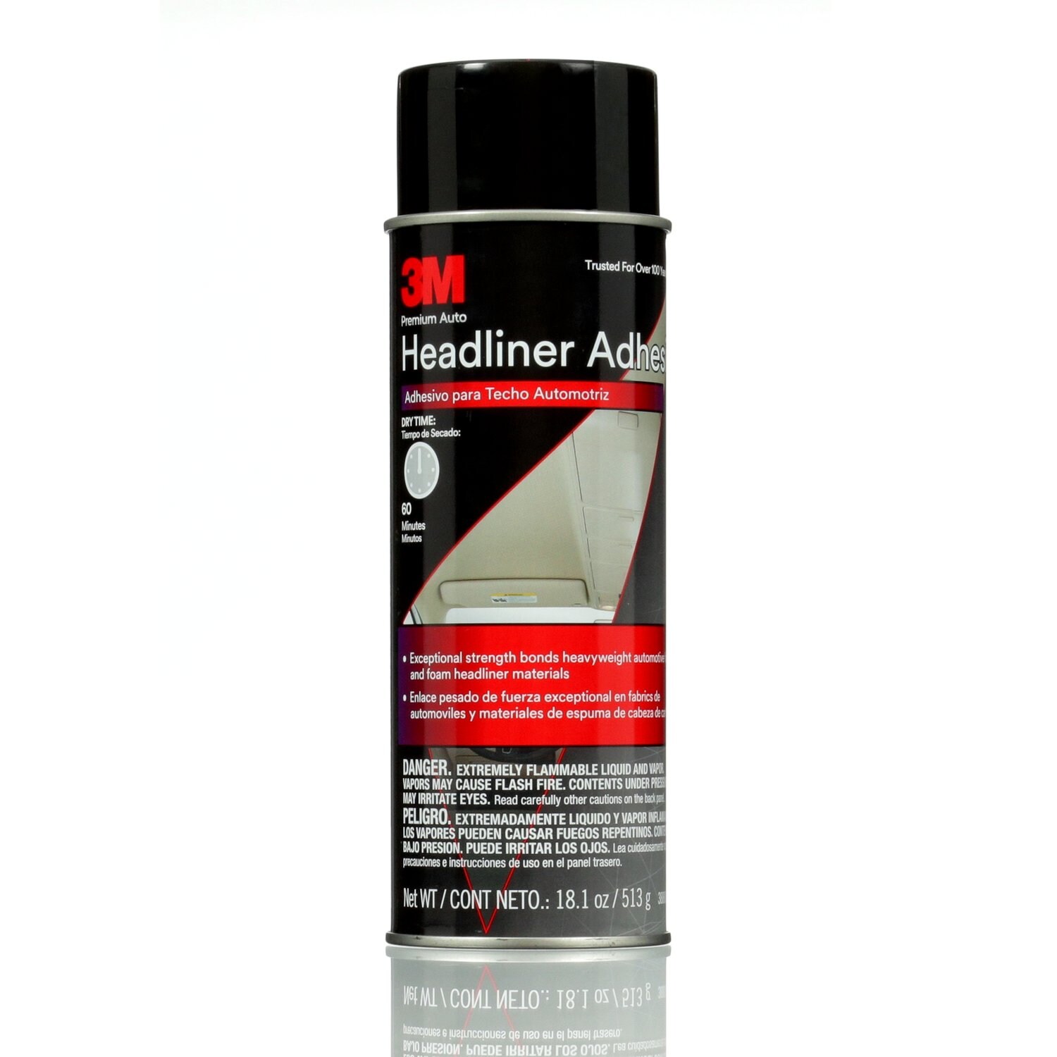 7100258690 - 3M Headliner & Fabric Adhesive 38808, 18.1 oz, 4 cans per case