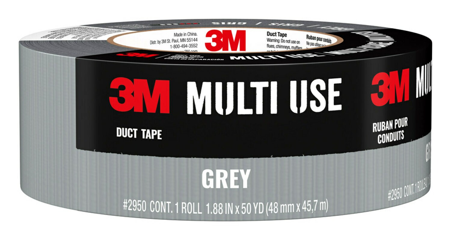 7100269488 - 3M Multi-Use Duct Tape 2950, 1.88 in x 50 yd (48 mm x 45.7 m), 12 rls/cs