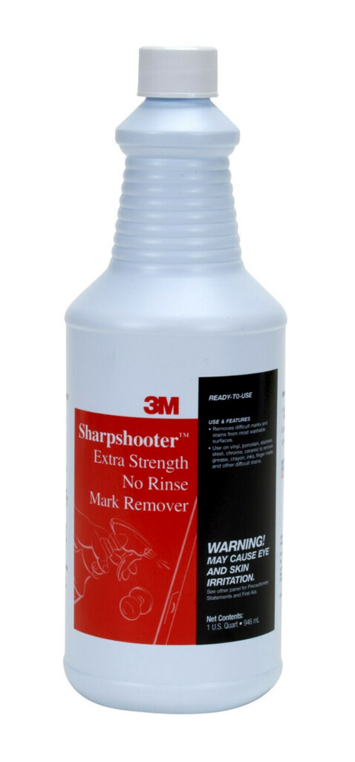 7010384720 - 3M Sharpshooter Extra Strength No-Rinse Mark Remover, 1 Quart, 12/Case