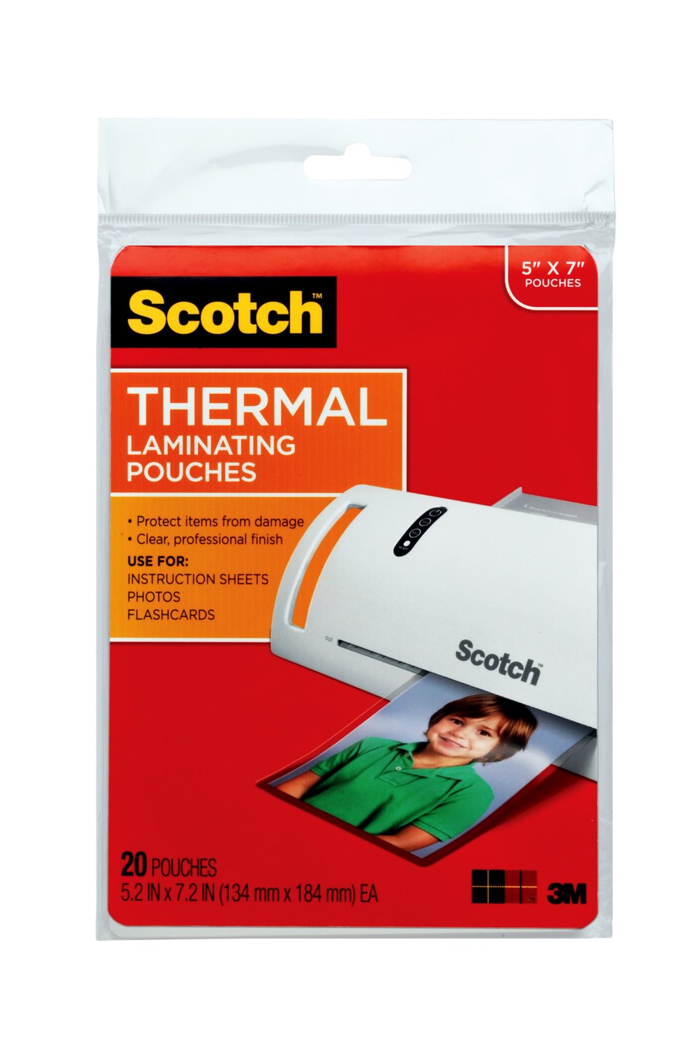 7010369853 - Scotch Thermal Pouches TP5903-20 for items up to 5.27 in x 7.24 in