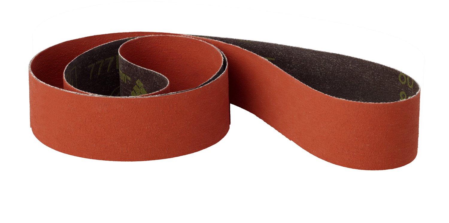 7010513482 - 3M Cloth Belt 777F, 60 YF-weight, 3 in x 264 in, Film-lok, Single-flex