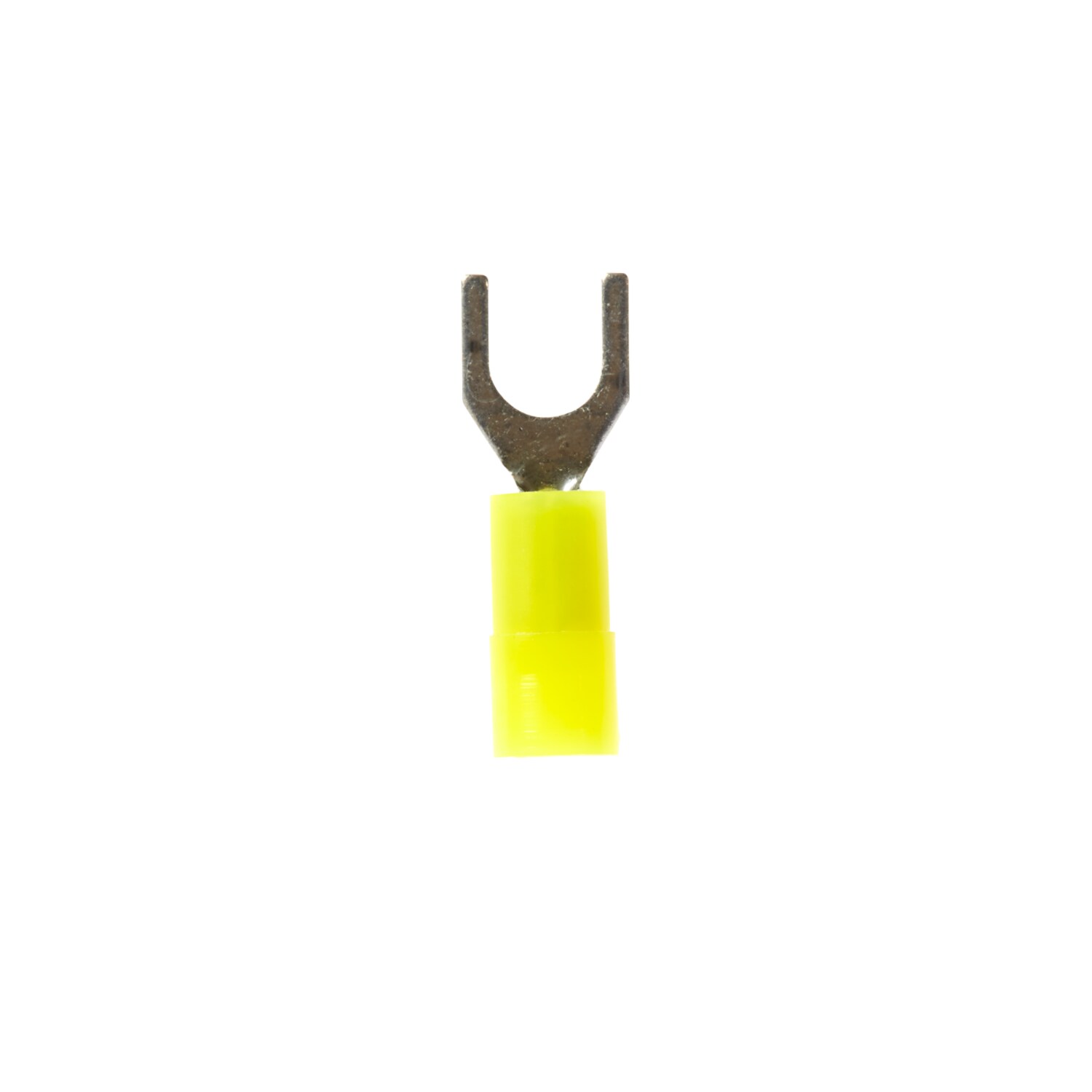 7100165004 - 3M Nylon Insulated Brazed Seam Standard Fork Terminal, 30-4-WN, wider tongue design for use on free-standing studs
