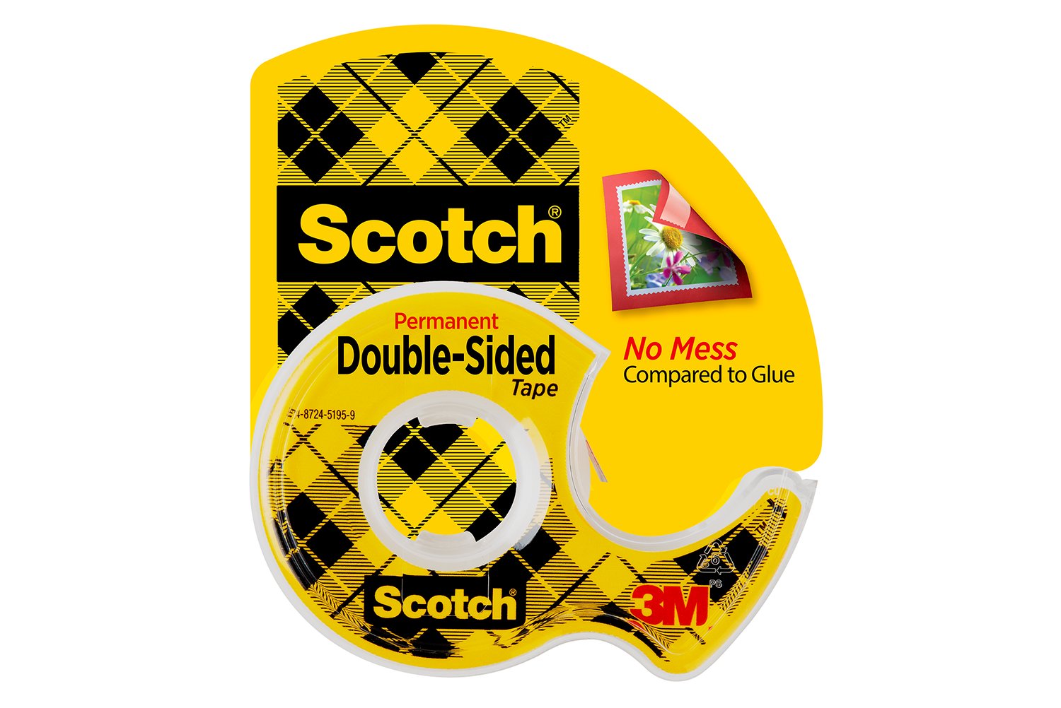7100275536 - Scotch Double Sided Tape 137, 0.5 in x 450 in (12.7 mm x 11.4 m)