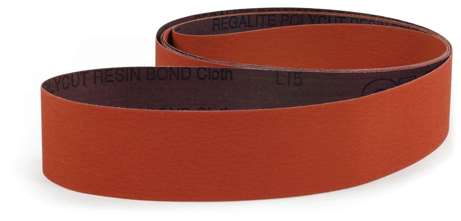 7010360139 - 3M Cloth Belt 707E, P120 JE-weight, 6 in x 132 in, Film-lok, Single-flex, 20 ea/Case
