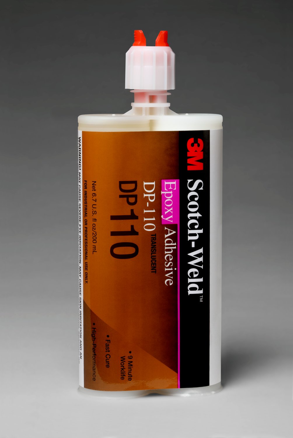 7000148270 - 3M Scotch-Weld Epoxy Adhesive DP110, Translucent, 200 mL Duo-Pak, 12/Case