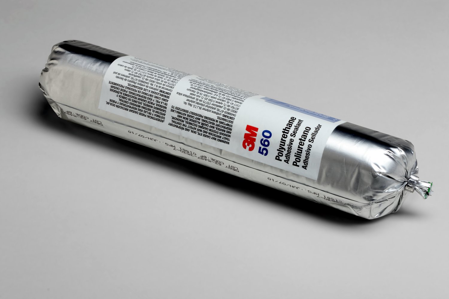 7100198010 - 3M Polyurethane Adhesive Sealant 560, Gray, 400 mL Sausage Pack, 12/Case