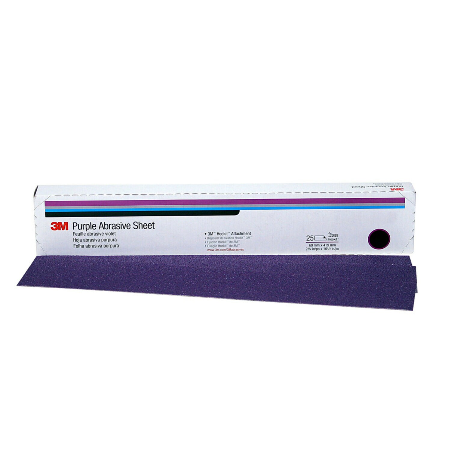 7010359911 - 3M Imperial Hookit Sheet 740I, 01879, 4-1/2 in x 30 in, P36E, 10 sheets per pack, 5 packs per case