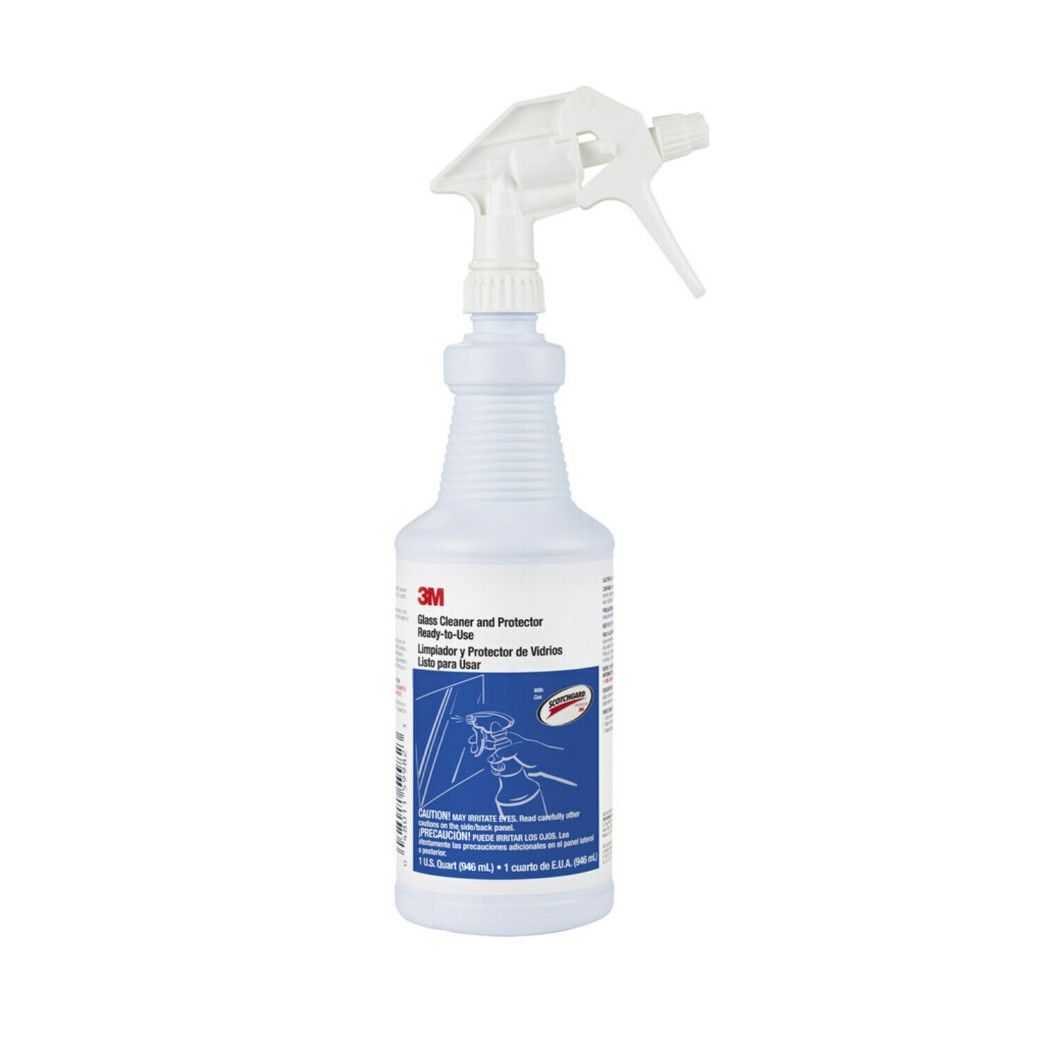 7100038228 - 3M Glass Cleaner & Protector, Ready-To-Use, Each with a Trigger Sprayer, Quart, 12/Case