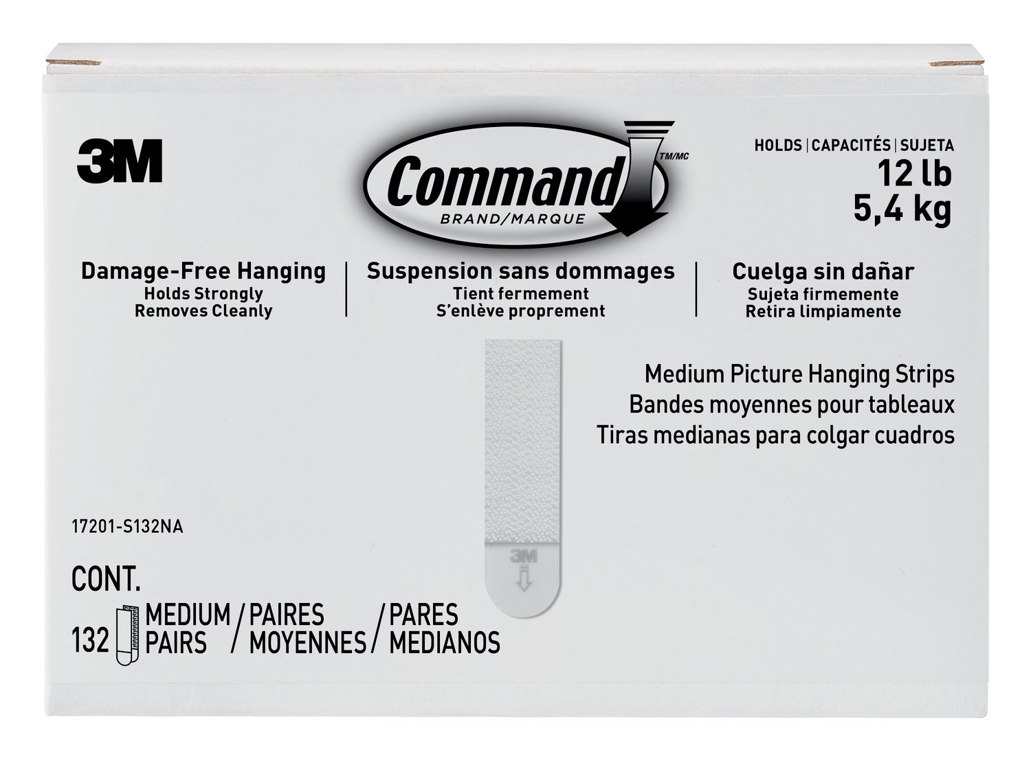 7100205660 - Command Medium Picture Hanging Strips 17201-S132NA