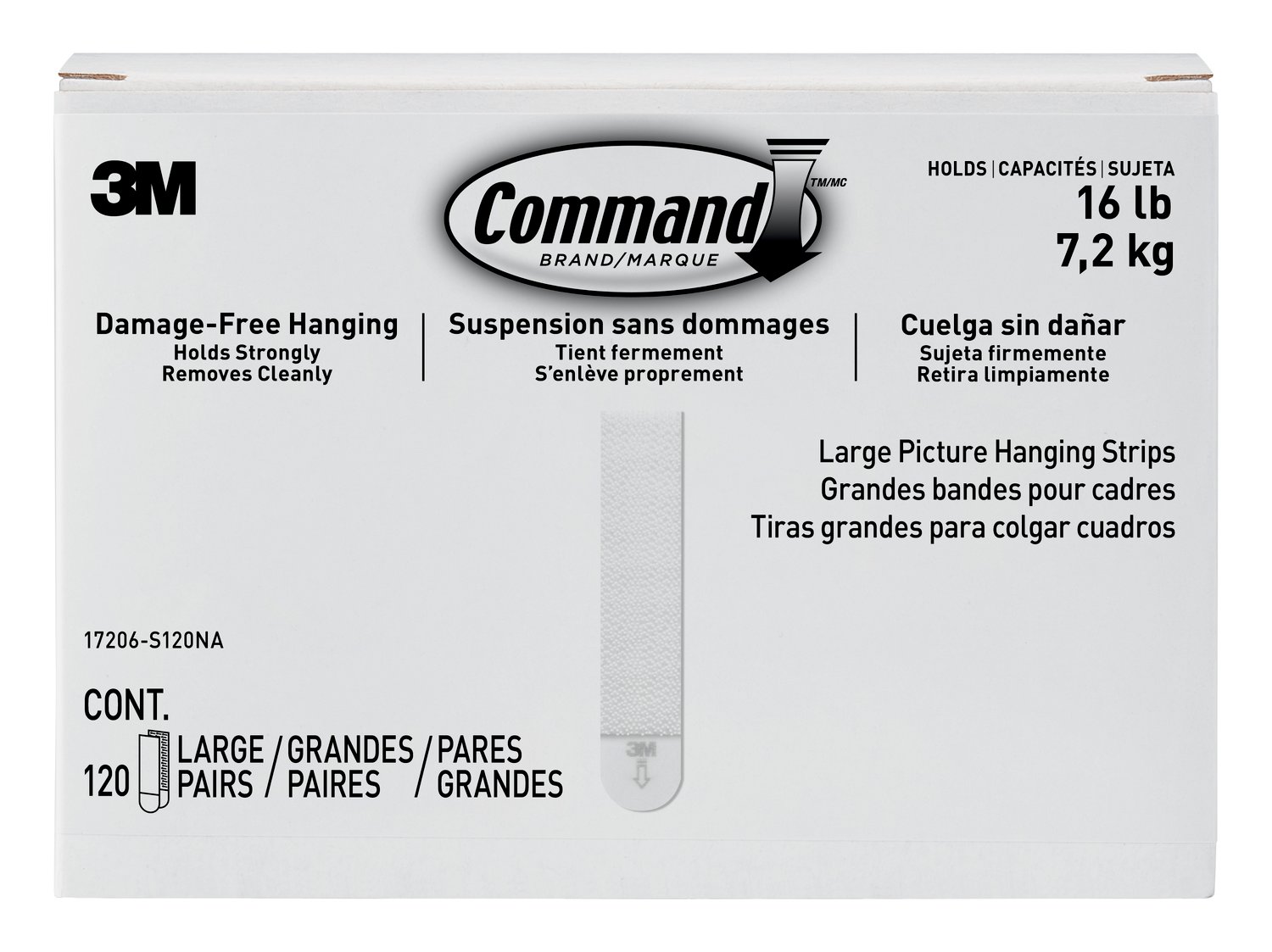 7100205656 - Command Large Picture Hanging Strips 17206-S120NA