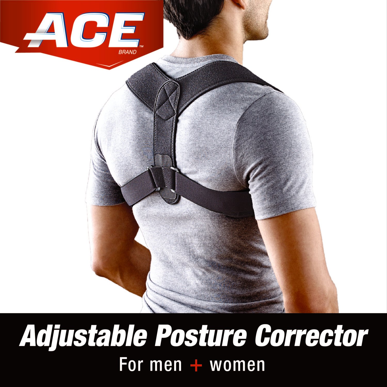 7100216207 - ACE Posture Corrector, 208620, One Size - Adjustable