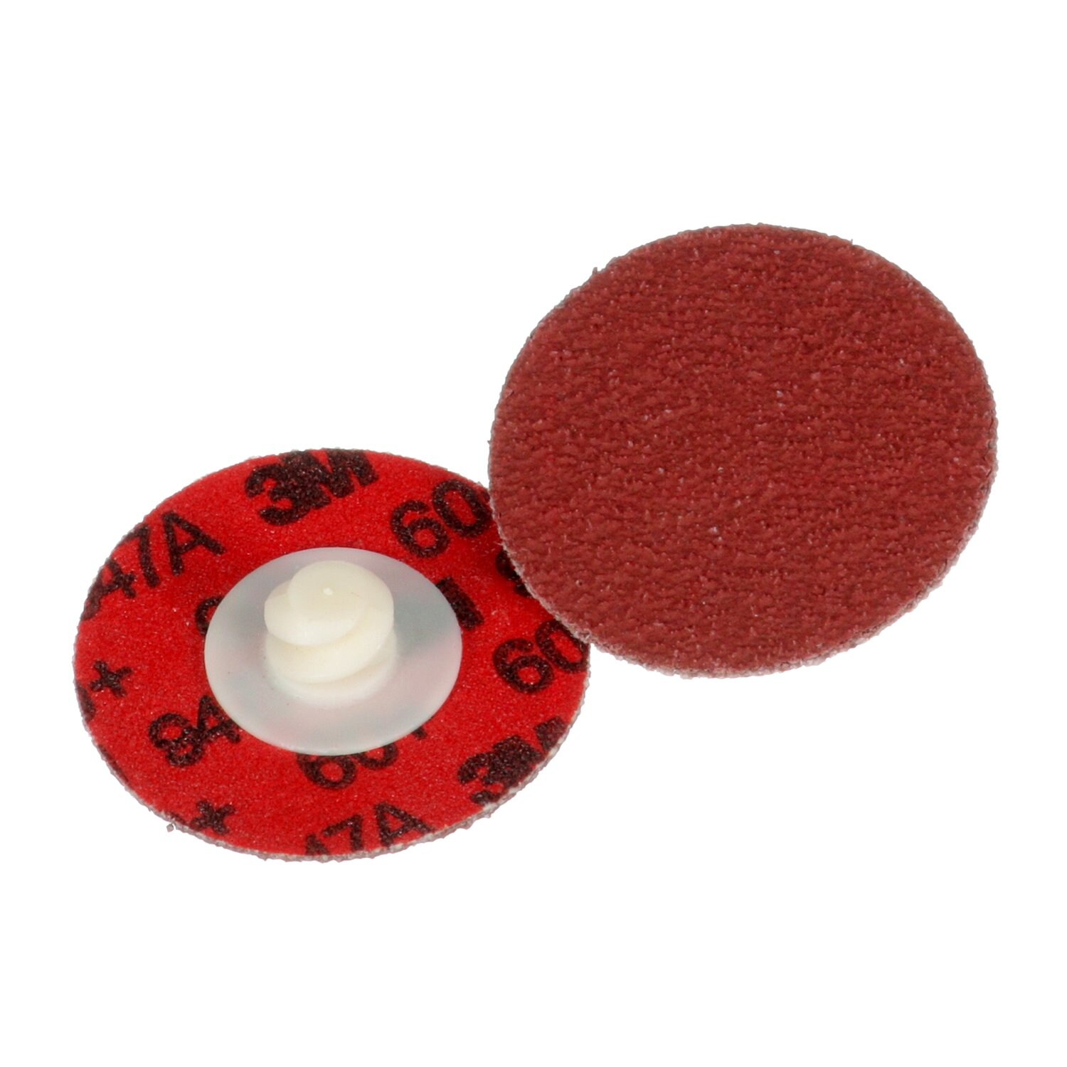 7100214154 - 3M Cubitron II Roloc Durable Edge Disc 947A, 60+, X-weight, TR, Maroon, 1 in, Die R100N, 50/Carton, 200 ea/Case